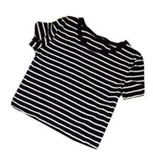 Black and White Striped T-Shirt
